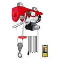 FITHOIST Electric Hoist,440lbs 120V Winch with 262ft Wireless Remote Control,Electric Winch Single/Double Slings with Emergency Stop,110V Lift Hoist for Factories,Warehouses,Construction Site