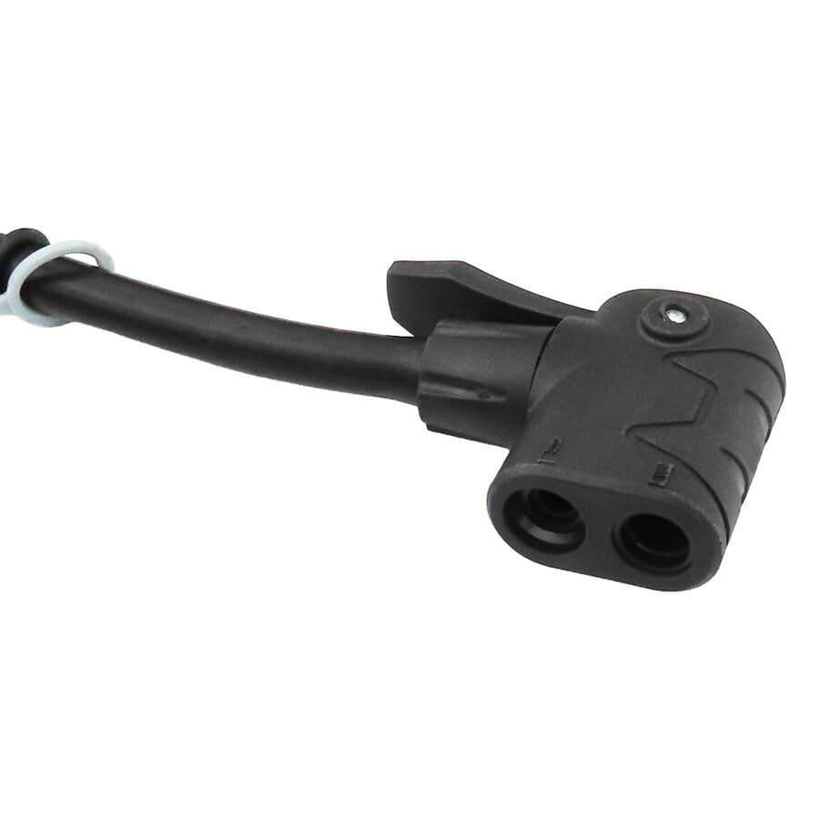WEKGO Pompa a Pedale Auto/Bici con Manometro Digitale Precisione | Gonfiatore Universale 8 BAR / 120 PSI per Pneumatici, Palloni, Gonfiabili | Valvole Presta/Schrader, Tubo Lungo 58cm