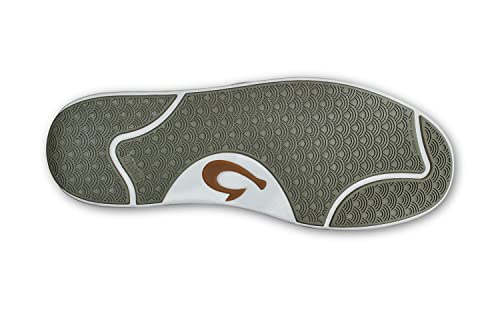 Olukai Nana Hele Men's Waterproof Chukka Boots, Full-Grain Waterproof Leather Shoes & Wet Grip Rubber Soles, Comfort Fit & Arch Support, Fog/Fog, 7 #TOP2