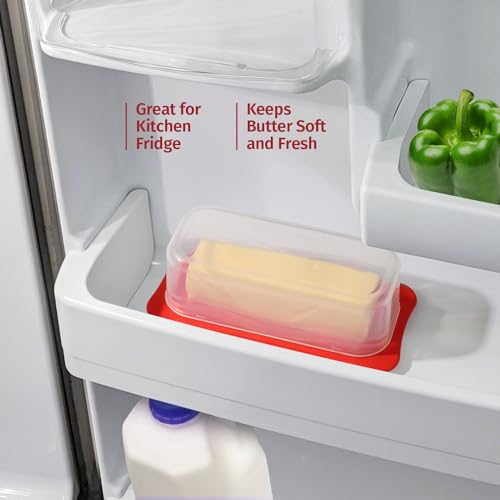 image for Signoraware Butter Dish with Lid -Butter Keeper Container with Clear L