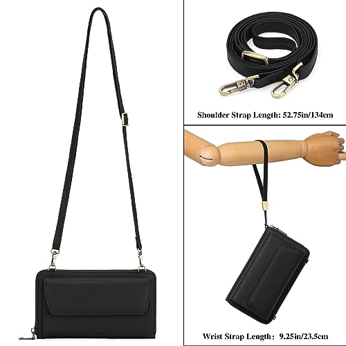 GOIACII Small Crossbody Cell Phone Bag for Women, Mini Shoulder Handbag Purse Wallet with Credit Card Slots3