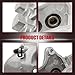 PratRaken 172-2488 &172-2487 Disc Brake Caliper Assembly 6 Piston ×2 for Cadillac CTS 2009 2010 2011 2012 2013 2014 2015 V8 6.2L Front L & R Replace#185200, 25912477; 185201, 25912967