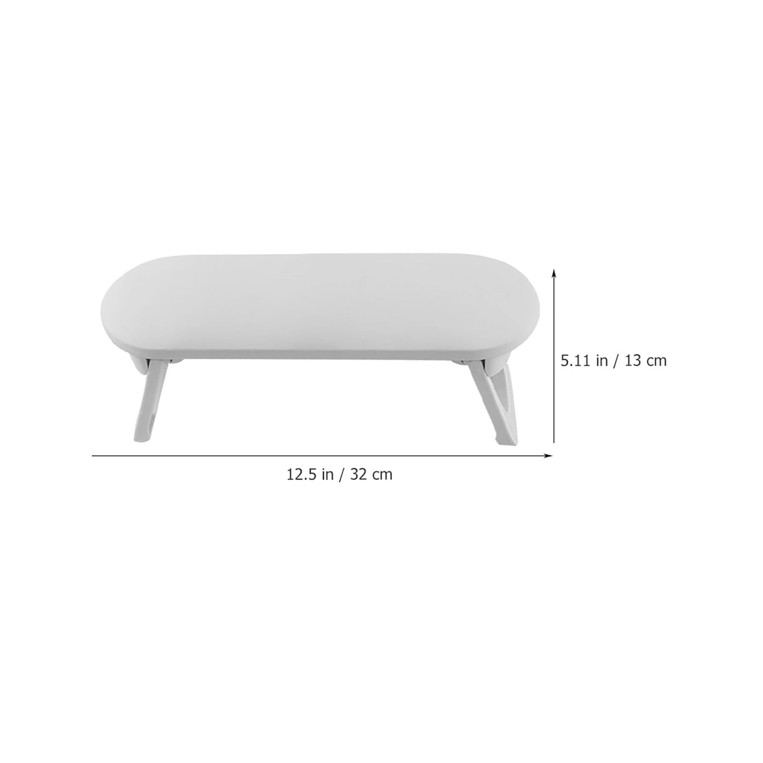White Plastic Nail Art Arm Rest Manicure Hand Rest Cushion with Wrist Support for Nail Tech, Easy to Clean and Holds Hands Steady, for Manicure Tables