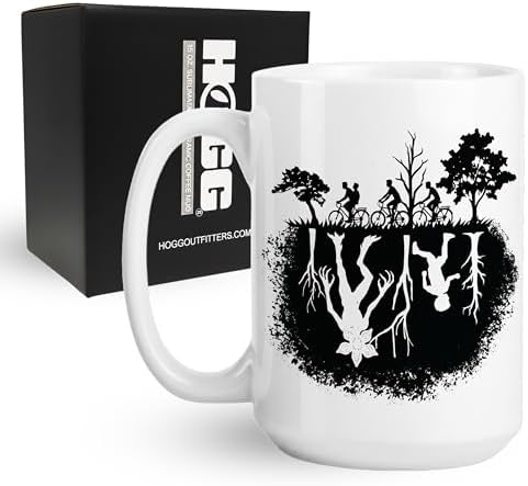 Hogg Caneca Upside, xícara de café de cerâmica de 425 g, caneca d...