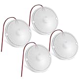 Kulahlik Interior Car Lights, 12 Volt 60Led Lights 1000LM White Lights for Rv Car Interior/Camper/Trailer/Boat/Car (60LED-Round, 4 Pack)