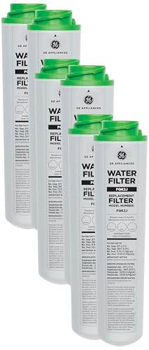 Image of GE Under Sink Water Filter Replacement, Dual Flow, Reduces Sediment, Rust & Other Impurities from Water, Fits GXK255TBN Under Sink Filtration System, Replace Every 6 Months,FQK2J,2 Filters (Pack of 3)