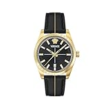 Versace Orologio Analogico al Quarzo Svizzero da Uomo con Cinturino in Pelle VE0G00125