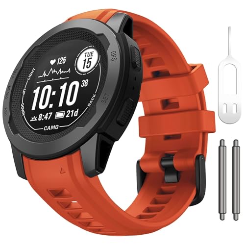 Bracelet Instinct 2S en silicone souple 20mm pour montres Fenix 6S et 5S