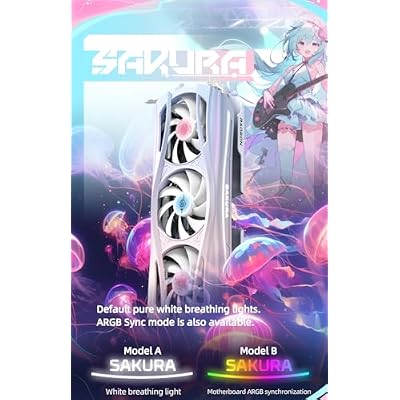Yeston Sakura Atlantis Radeon RX 9070 16G GDDR6 256bit 4nm Video Cards Desktop Computer PC Graphics Card