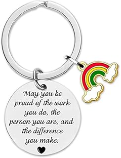 ExceLife Encouragement Keyring Gifts, Thank You Keychain Pendant Inspirational Keyring Gifts For Friend Family Colleague Nursing School Graduation Gifts