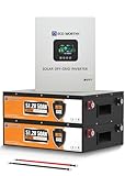 ECO-WORTHY 5120Wh Home Backup Power,48V 100Ah (2Pack 48V 50AH) LiFePO4 Solar Batteries+5000W Off-Grid Inverter Charger,AC/Photovoltaic Charging,Metal Case Lithium Battery,for Home Backup,Emergency