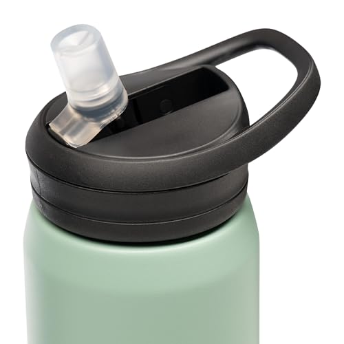CamelBak Eddy+ Termo Aislado de Acero Inoxidable de 25 oz con Pajilla, Botella a Prueba de Fugas para Bebidas Frías, Color Seafoam miniatura 2