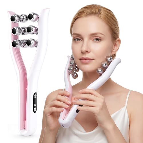 Outil massage visage micro-courant pour affiner la mâchoire et lifter le cou naturellement