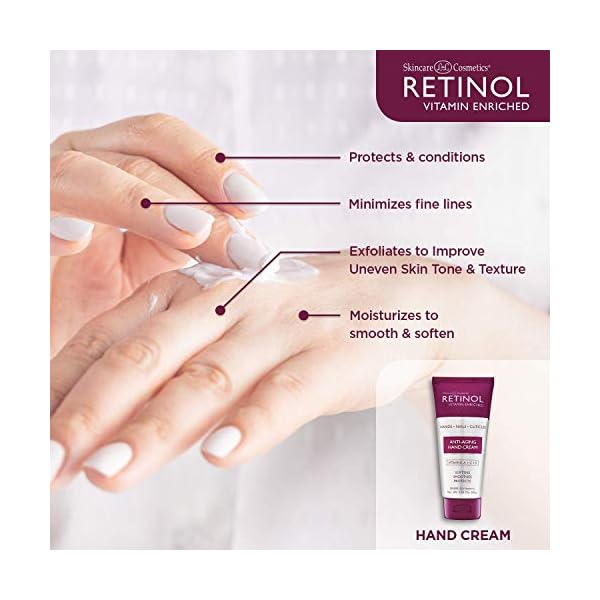 Retinol Anti-Aging Hand Cream â The Original Retinol Brand For Younger Looking Hands âRich, Velvety Hand Cream Conditions & Protects Skin, Nails & Cuticles