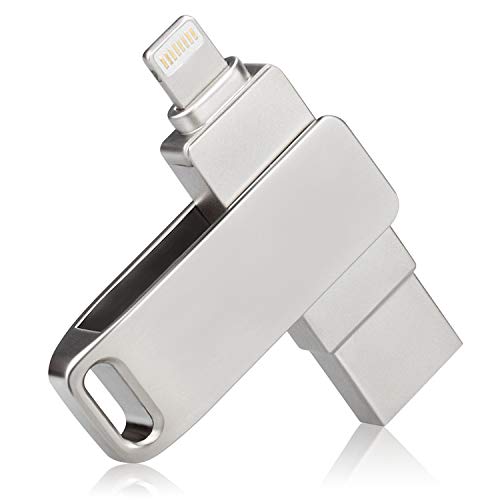 iOS Flash Drive for iPhone USB Memory Stick 128GB iPad Thumb Drive 3.0 USB Drive Photo Stick External Storage Pen Drive for iPhone