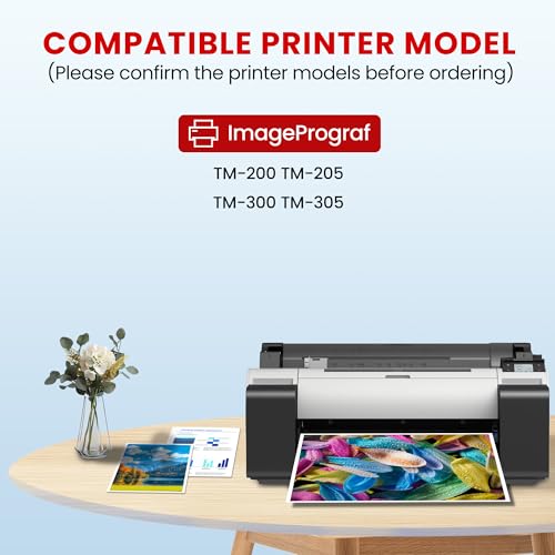 Image of Lezzo PFI-320 Ink Tank Set 300ml 5-Pack PFI-320MBK PFI-320BK PFI-320C PFI-320M PFI-320Y Replacement for Canon PFI-320 PFI320 Ink for ImagePROGRAF TM-200 TM-205 TM-300 TM-305 Printer Pigment Ink
