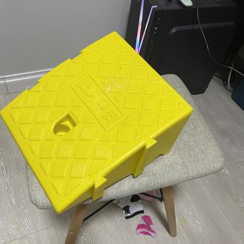 Tapete de rampa clip-on para bordillo 25x45x19cm amarillo miniatura 5