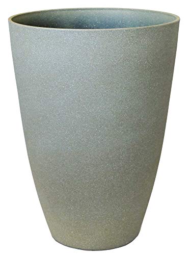 Gartenpirat Pflanzkübel groß Ø 40 Höhe 55 cm Kunststoff Topf Sandfarben Taupe