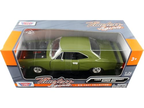 Motormax Dodge Coronet Super Bee 1969 1:27 modelo miniatura 6