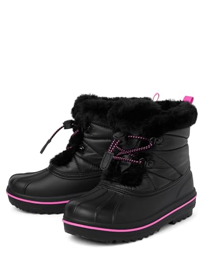 The Children's Place Girls' Faux Fur Trim Winter Snow Boot2