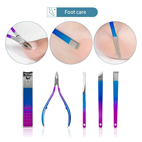 Ciseaux à ongles pliants en acier inoxydable durable pour manucure - 6