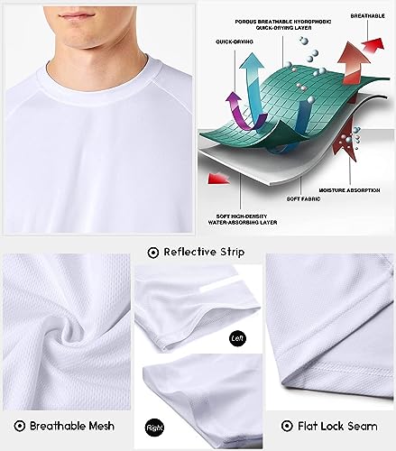 Image of Boyzn 1 or 3 Pack Men's Workout Running Shirts, Dry Fit Moisture Wicking T-Shirts, Sports Gym Athletic Short Sleeve Shirts
