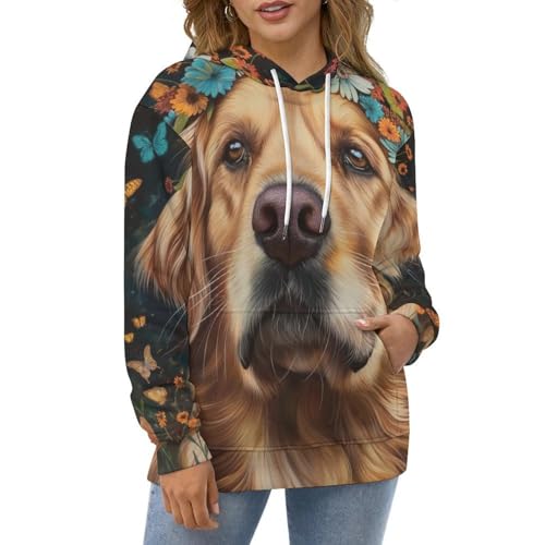 Pullover Chien Papillon Fleur le cadeau idéal pour les amoureux d'animaux