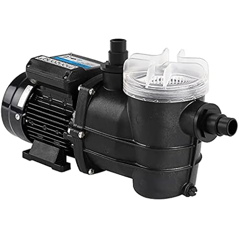 monzana Filterpumpe 9.960 l/h mit Vorfilter Poolpumpe Umwälzpumpe Sandfilter Pool Pumpe 9,0m Förderhöhe Poolfilter Cover