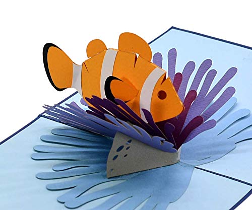 CUTPOPUP Nemo Clownfish Pop Up Card, Birthday Card For Grandson, Nephew,Son, Kids- Surprise Gift On Birthday, Or Any Occasion