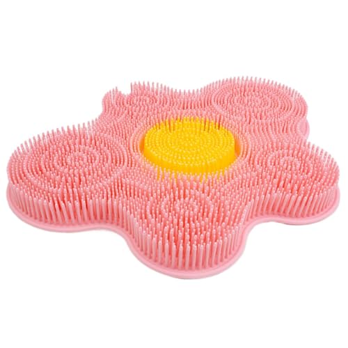 Exfoliant mural pour douche en silicone à ventouses fixes