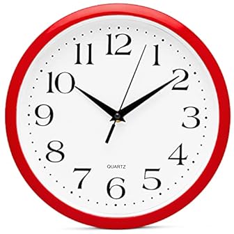 Red Kitchen Wall Clocks