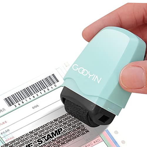 Sello De Rodillos Contra El Robo De Identidad - Protección De Privacidad Con Aplicador De Sello Fotosensible | Código De Privacidad Personal Express, Sello De Seguridad Para Documa