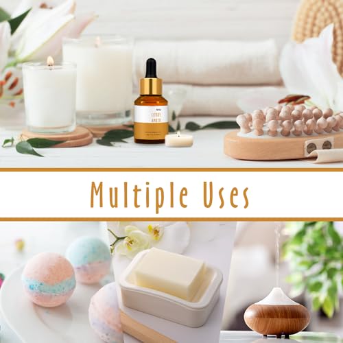 Image of Citrus Amber Fragrance Oil, MitFlor Hotel Collection Diffuser Oil, Large Size Premium Fragrance Oil for Soap & Candle Making, Essential Diffuser Oil for Home Fragrance, 30ml