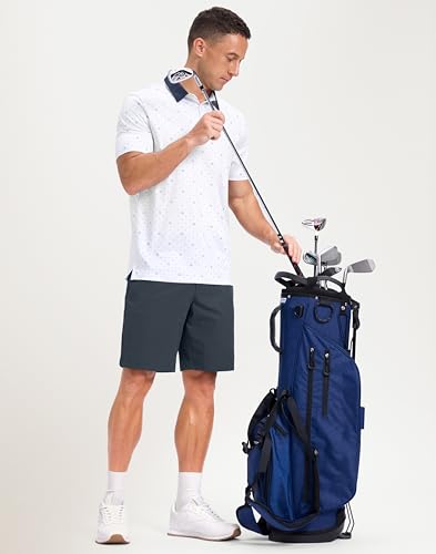 Image of Men's Golf Polo Shirts Dry Fit Performance Moisture Wicking Casual Print Golf Shirts for Men Breathable