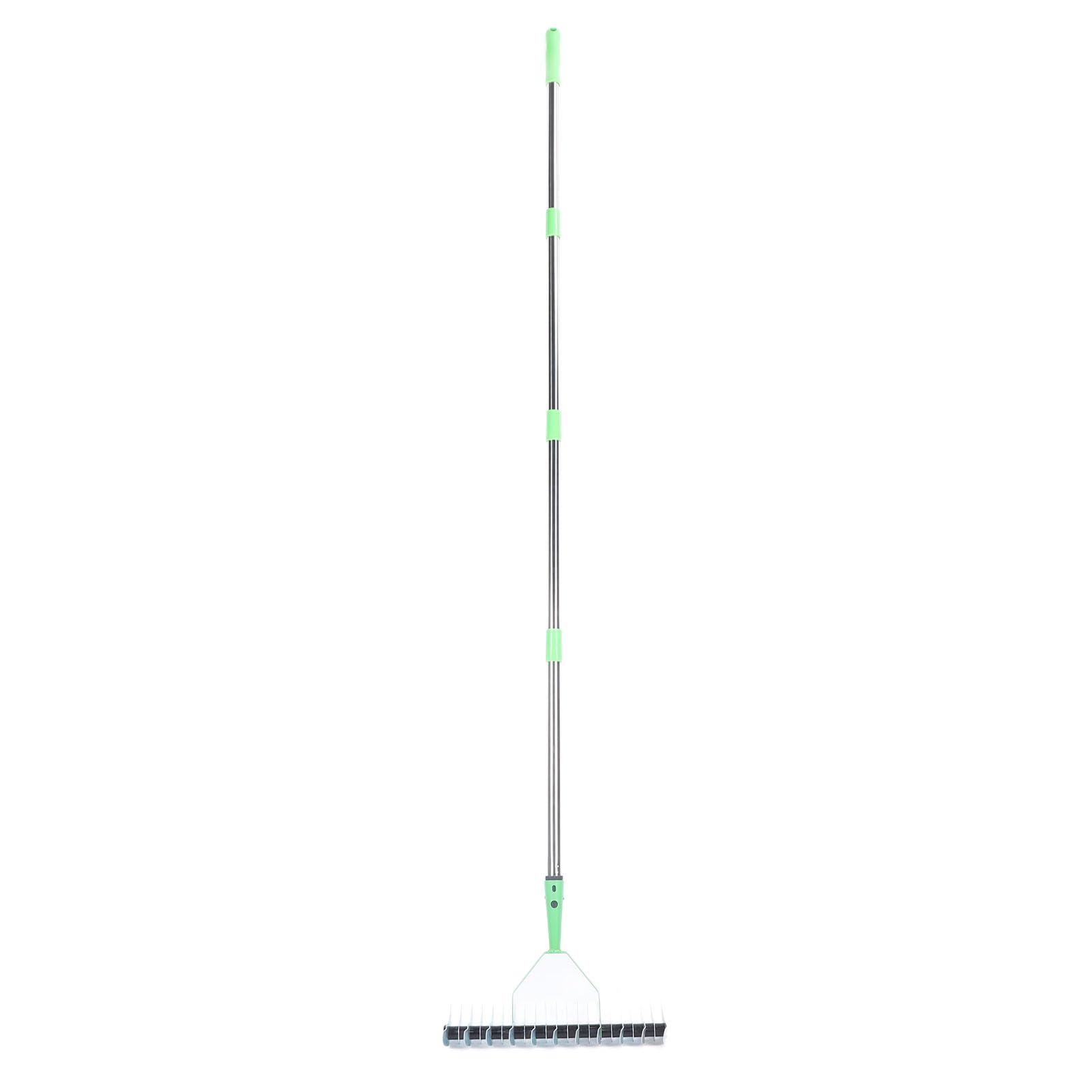 FTVOGUE Rastrillo de Paja, de Acero de Aleación, Extractor de Césped Eficaz con Agarre Ergonómico para Mantenimiento de Jardines y Jardines