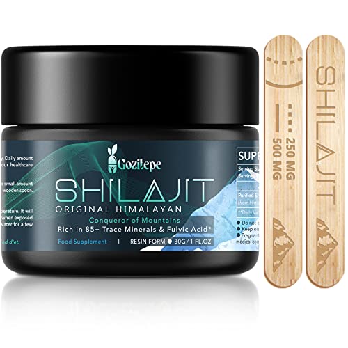 Shilajit Resina Purificada del Himalaya - Alta Potencia con Minerales Fúlvicos y Ácido Húmico, 100% Vegano, Energizante Natural, 1 Paquete