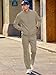 JMIERR Men's Fashion Sweatsuit Tracksuits Athletic Zip Up Jacket And Sweatpants Essentials Comfy Work Tracksuit Set 2 Piece Casual Activewear, 3XL, Khaki