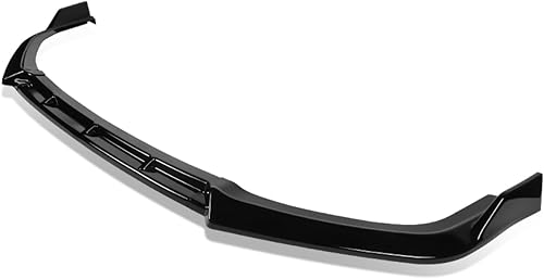 Kit de carrocería de alerón de parachoques delantero de automóvil tipo R compatible con Honda Civic Si Coupe Sedan 2017-2021, pintado negro brillante