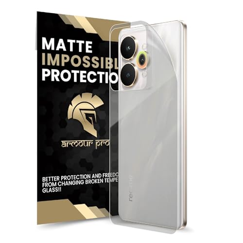 Image of ArmourPro Matte Back Screen Protector for Realme 15, Premium Ultra Thin TPU Back Membrane Guard, Anti-Glare, Bubble-Free, Edge to Edge Coverage, Fingerprint Friendly | 1 Pack