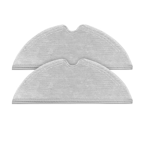 VYNZOR Lot de 2 lingettes de nettoyage pour aspirateur robot, grand chiffon en microfibre, lavable et réutilisable, compatible avec plusieurs modèles.