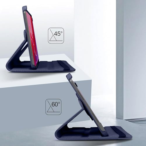 Casotec Flip Cover for Lenovo Tab M11 (11 inch) | 360° Rotating Back Cover | Leather Finish | Pencil Holder | Multi-Angle Stand Cover for Lenovo Tab M11 (11 inch) - Blue Casotec Flip Cover for Lenovo Tab M11 (11 inch) | 360° Rotating Back Cover | Leather Finish | Pencil Holder | Multi-Angle Stand Cover for Lenovo Tab M11 (11 inch) - Blue