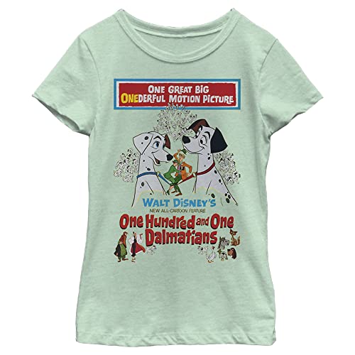 T-shirt Disney fille menthe taille S avec motif affiche vintage pour enfant