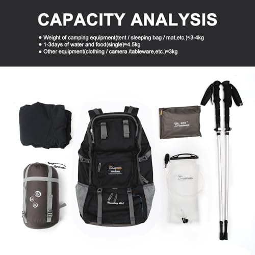 MOUNTAINTOP 40L Hiking Backpack for Outdoor Camping