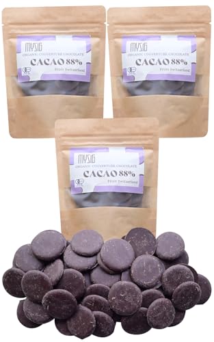 MYSiG クーベルチュールチョコレートダーク88%80g×3 有機JAS認証 完全無添加 ビター スイス産