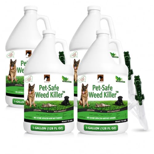 Just For Pets Pet Safe Weed Killer - Case of 4 Gallons w/Sprayer