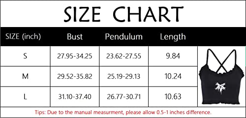 Gothic Pentagram Print Camisole Women Black Harajuku Spaghetti Strap Sexy Punk Cross Camisole Backless Summer Cropped Tops Large - Image 4