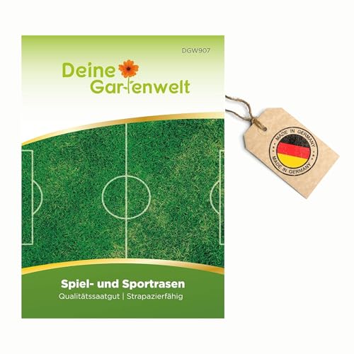 Spiel- und Sportrasen 45 g Samen - Sportrasensamen - Spielrasensamen - Rasensamen - Nachsäpackung Saatgut für Rasen