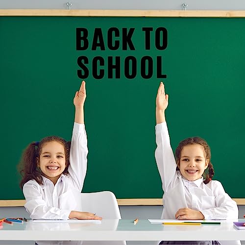 Image of Qilery 32 Sheets 4 Inch Letter and Number Stickers Self Adhesive Vinyl Letters Alphabet Stickers Big Font Letters Number Tags for School Classroom Home Mailbox Decor (Black)