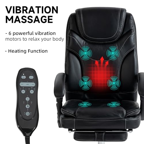 vinsetto 7-point vibrating massage office chair reviews