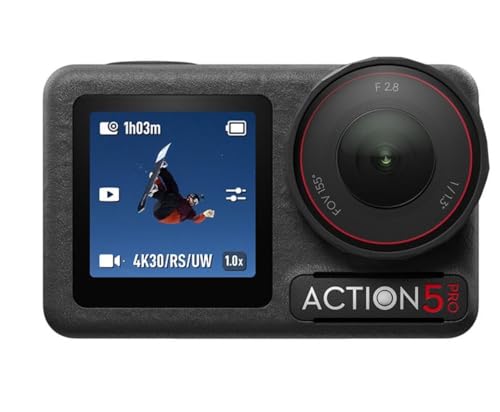 Image of DJI Osmo Action 5 Pro Standard Combo, Waterproof Action Camera with 1 /1.3 inch Sensor, 4K /120fps Video, Subject Tracking, Stabilization, Dual OLED Touchscreens, Action Camera 4K Ideal for Sports, Vlog